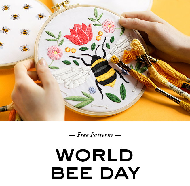 DMC: Free Patterns: World Bee Day 🐝 | Milled