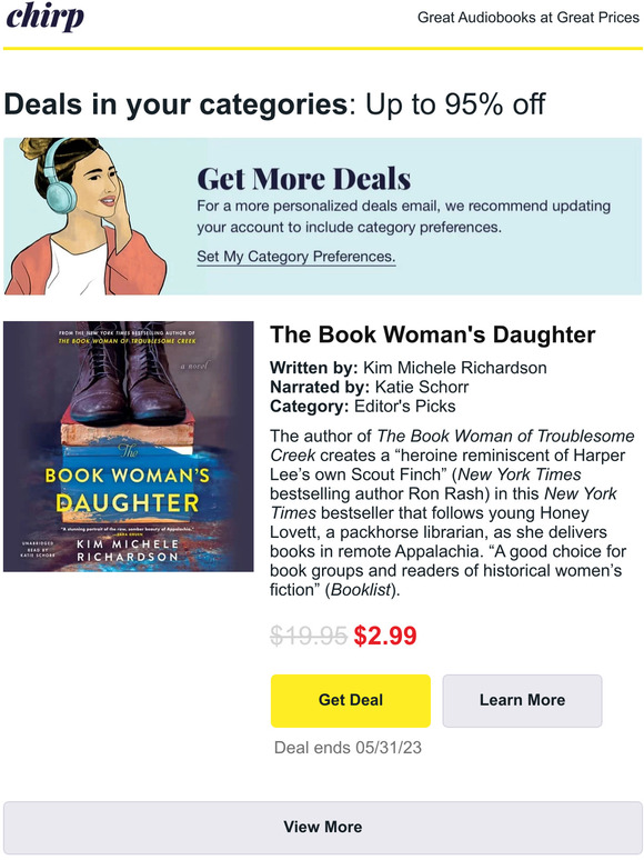 Our favorite audiobook deals for Sunday