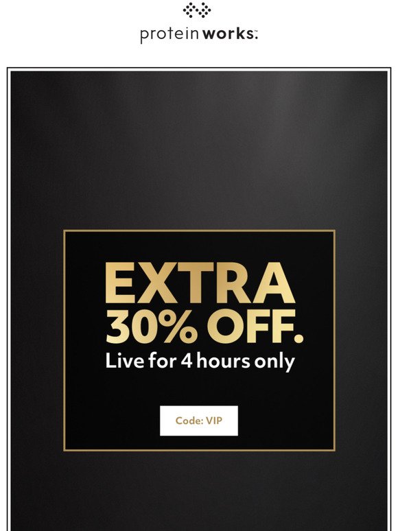 😎 4 Hours Only: EXTRA 30% OFF SALE