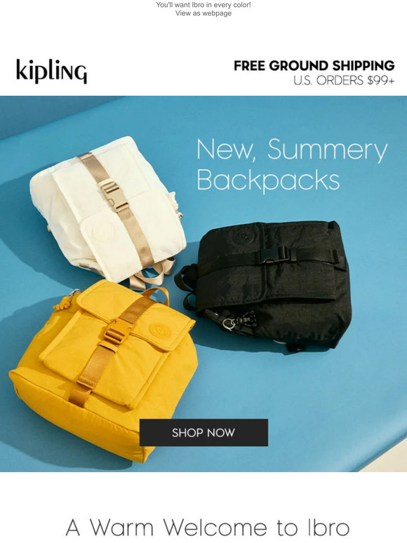 Kipling USA Cute, New Backpacks For Summer Milled