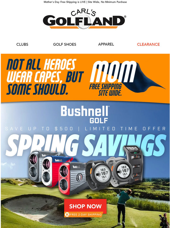 ☀️ HUGE SAVINGS | Bushnell + TravisMathew + adidas & More!