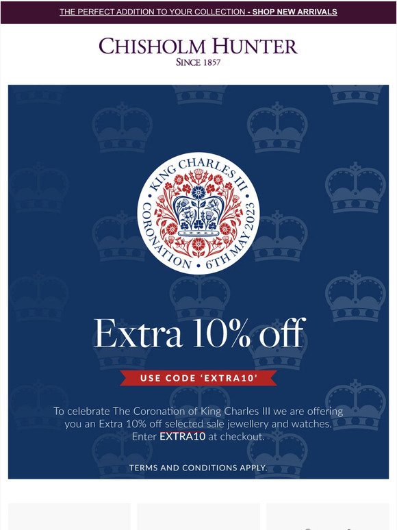 Royal Savings 🌷 Get an Extra 10% Off