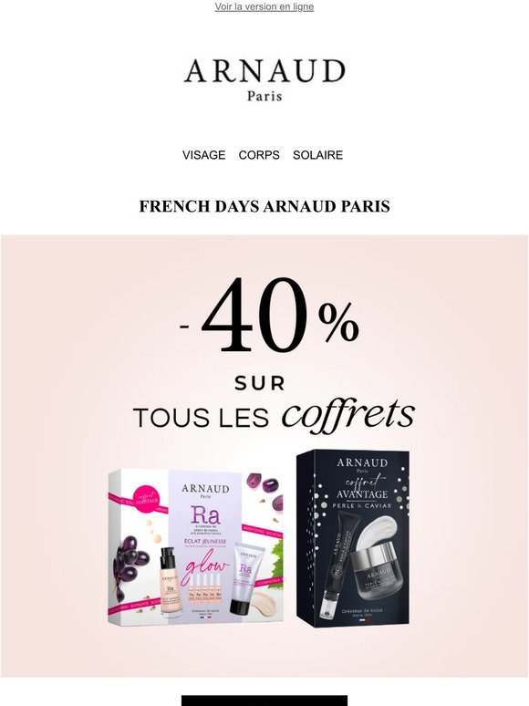 French Days : -40% sur les coffrets beauté