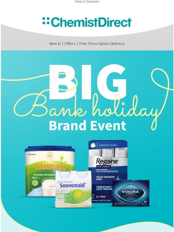 Our Big Bank Holiday Brand Event is on!