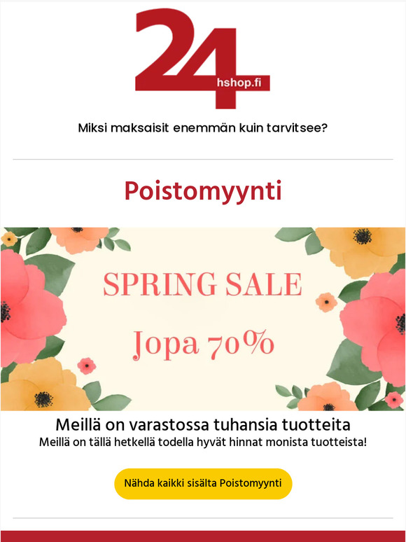 Spring Sale - Jopa 70%