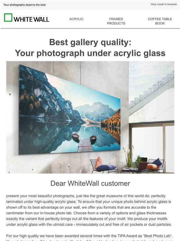 WhiteWall Coffee Table Book from TIPA Award Winner 2023