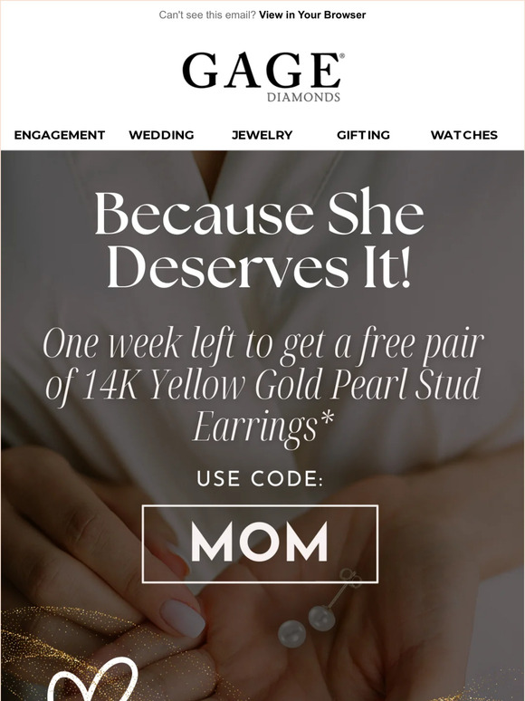 Gage Diamonds Mom Deserves the Best 🎁 Milled