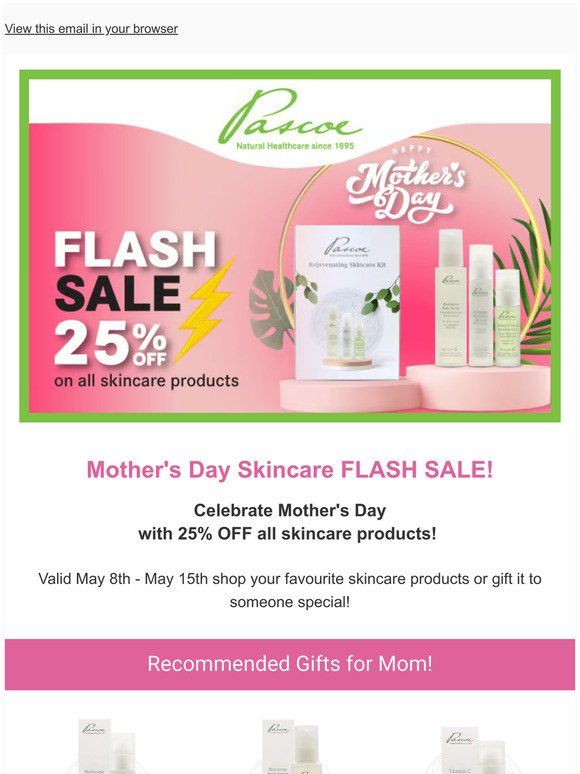 Mother's Day Skincare FLASH SALE!