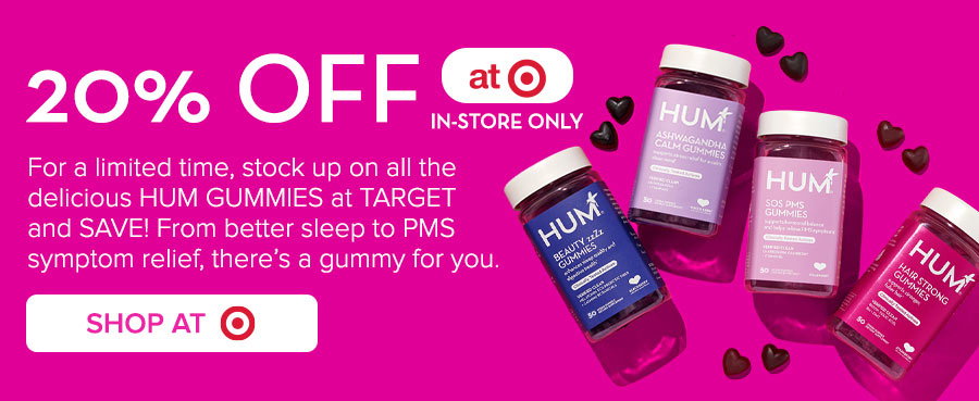 20% OFF AT TARGET! IN-STORE ONLY