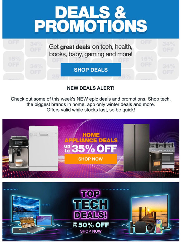 —, don't miss out on this week's NEW DEALS & PROMOTIONS 📲🛒