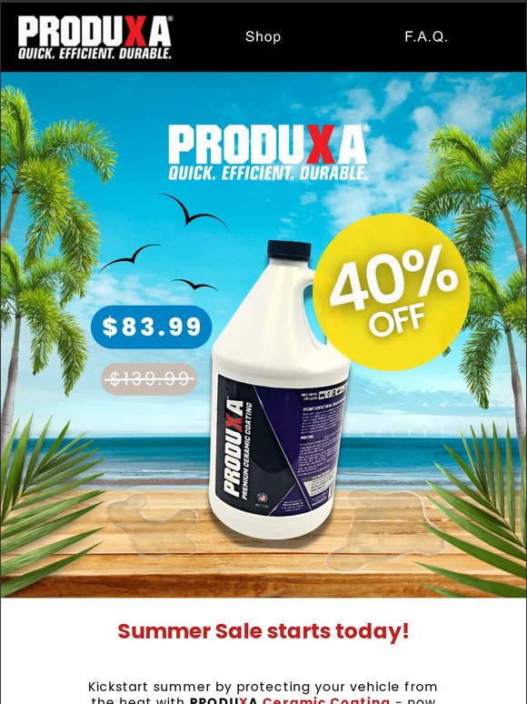 ☀️ 40% OFF ceramic coating! (SAVE $56)