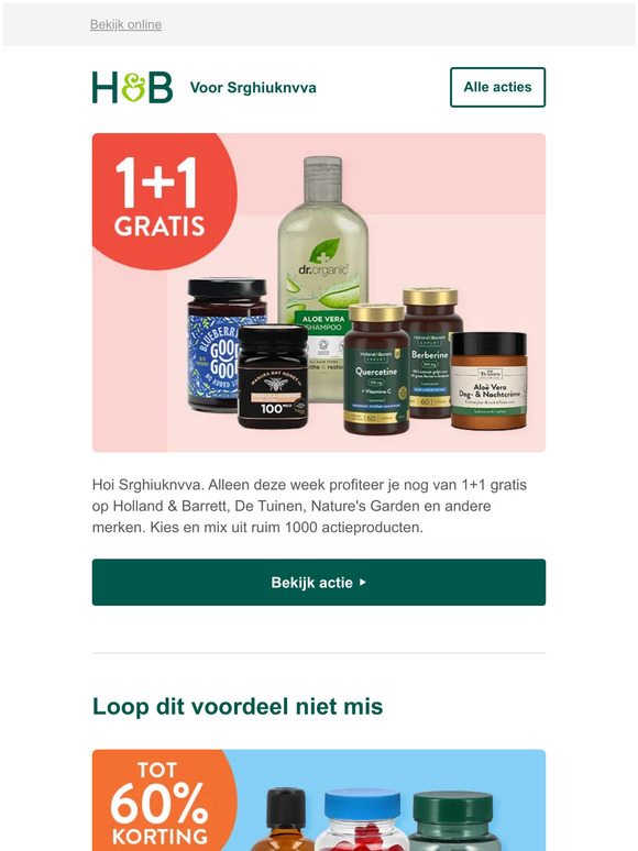 Laatste week: 1+1 gratis