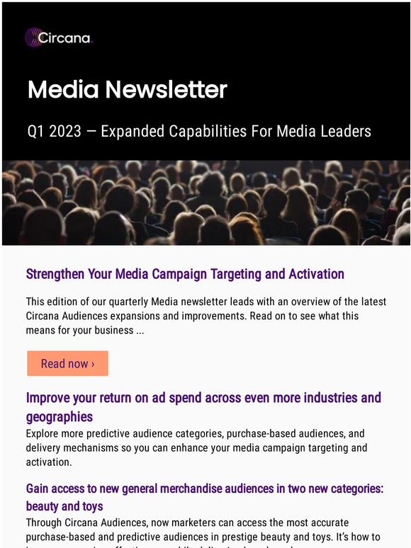 Media Newsletter: Strengthen your campaign targeting and activation