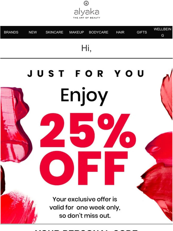 Hi ! Don't Miss Out: 25% OFF For a Few Days!