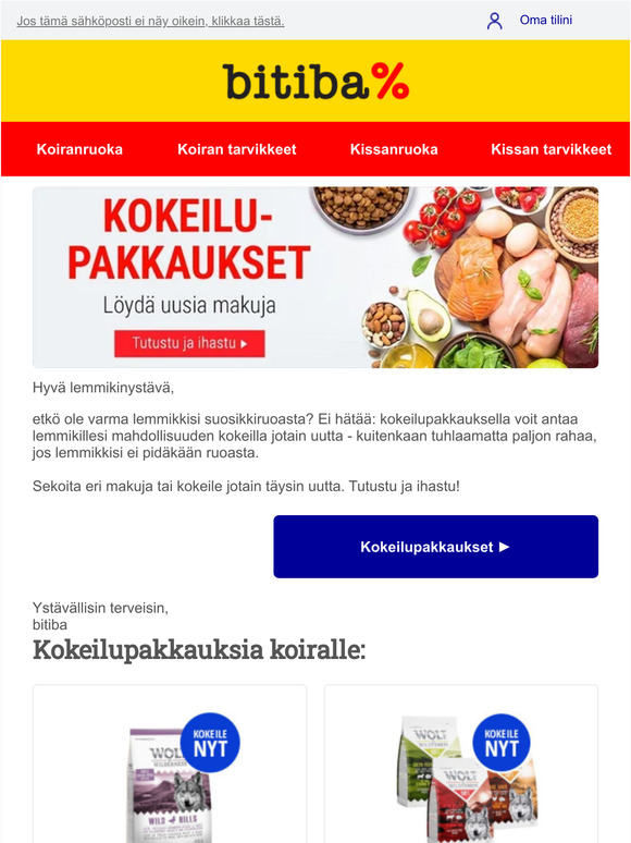 Löydä uusi makujen maailma 🌍🐾