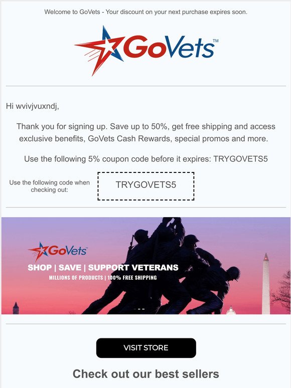 Thanks for Shopping on GoVets - Office Products, Furniture, Tools and More