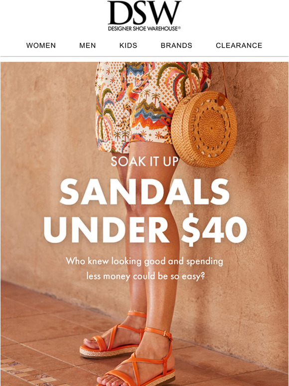 dsw Sandals under 40 (!) Milled