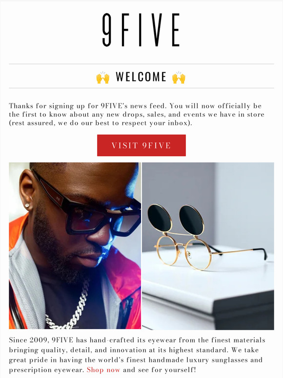 NTWRK - 9FIVE Locks Black & 24K Gold Sunglasses