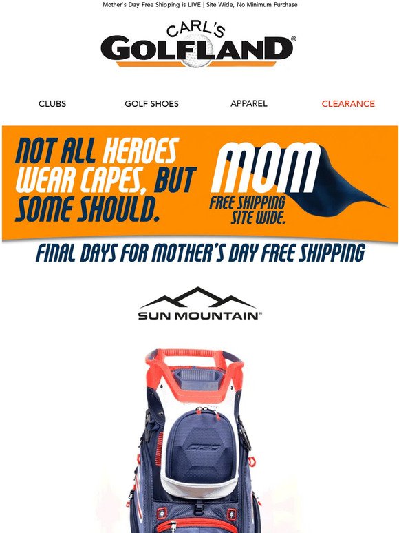 🚨 Golf Bag BLOWOUT | Mother's Day FREE SHIPPING IS LIVE