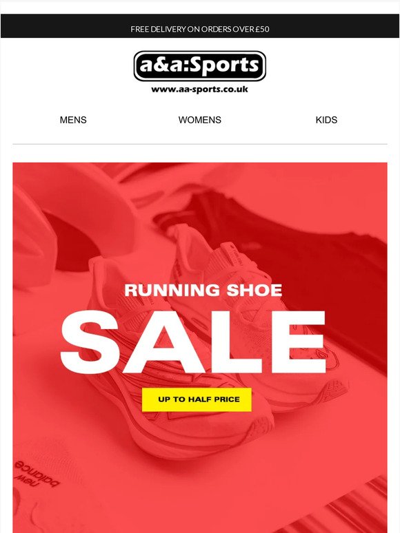 BIG Running Shoe SALE - Up to Half Price