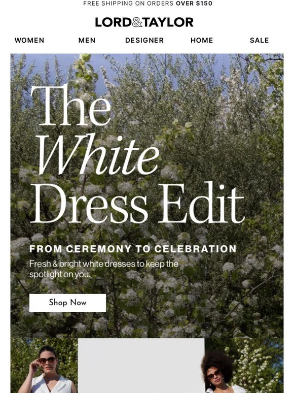 NEW & just for you: The White Dress Edit