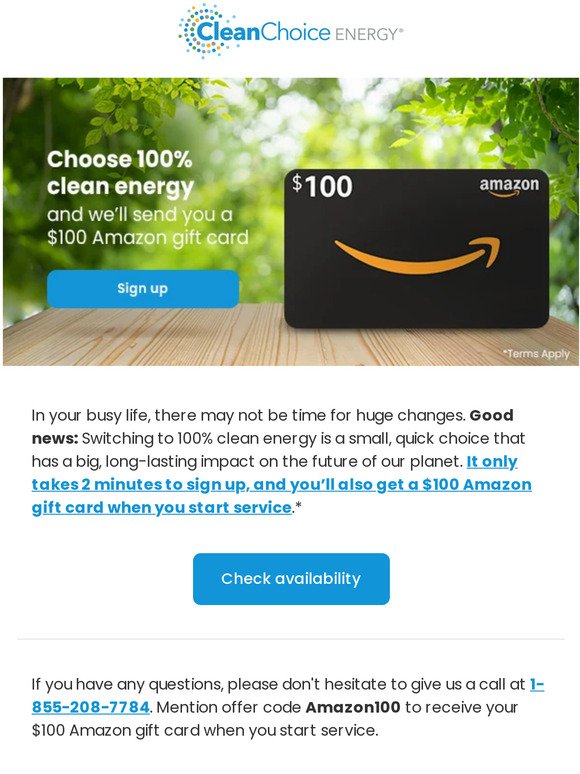 Make an impact on the planet and get a $100 Amazon gift card 🌎