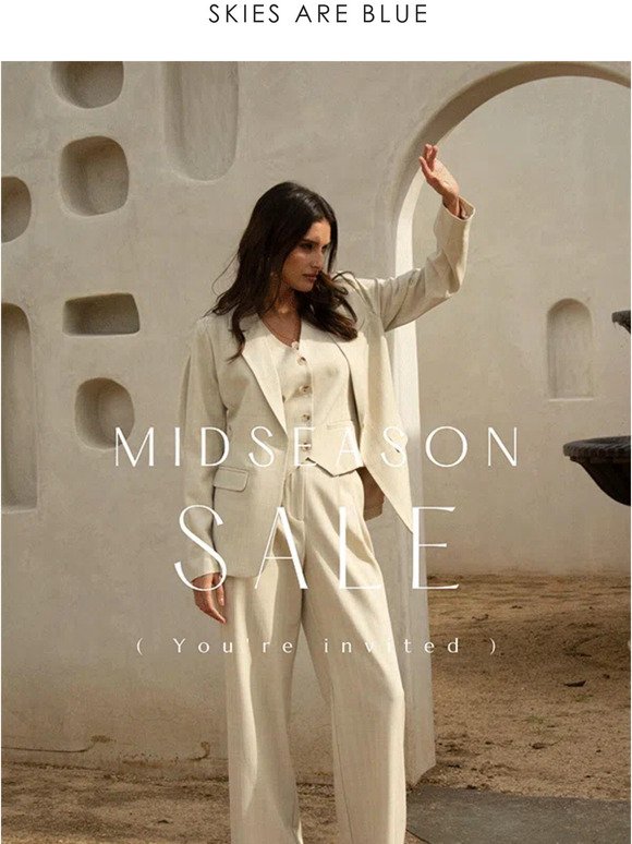 Midseason Sale starts NOW 💛
