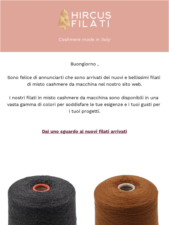 Nuovi filati misto cashmere arrivati nel nostro ecommerce 😍
