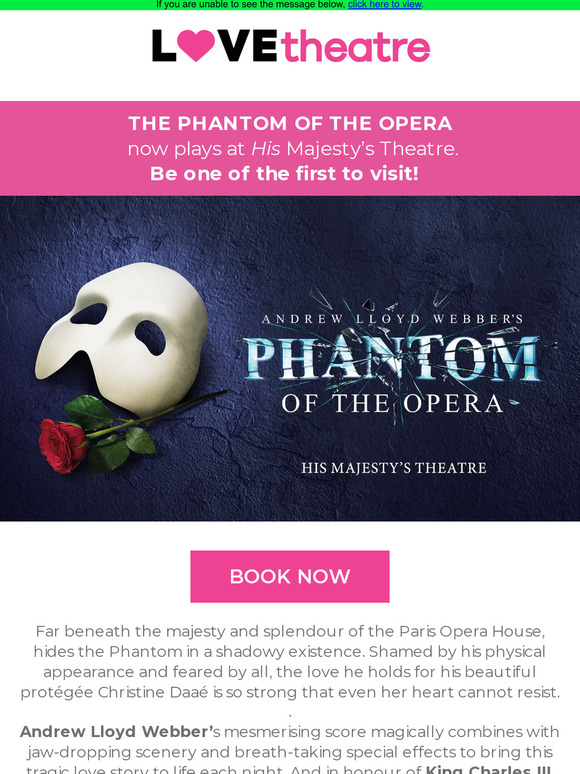 His Majesty’s Theatre is here!