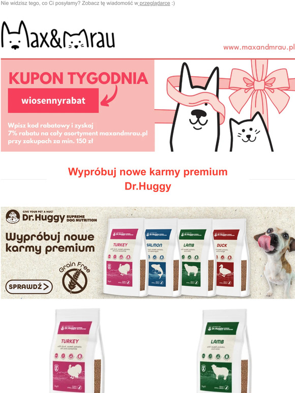 ✂✄Wykorzystaj kupon tygodnia  i uzupełnij zapasy po majówce dla swojego pupila🐕🐈