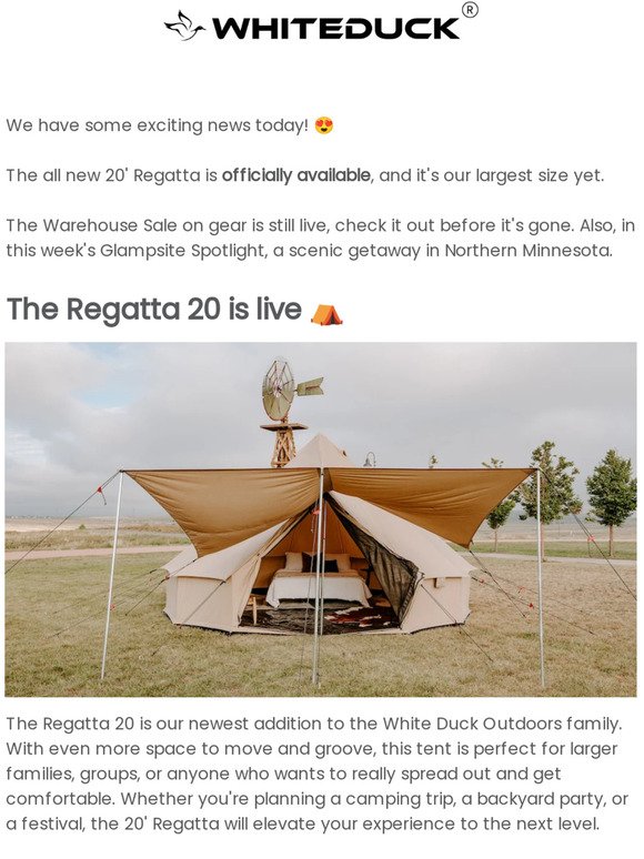 The All New 20' Regatta—Camp in Style