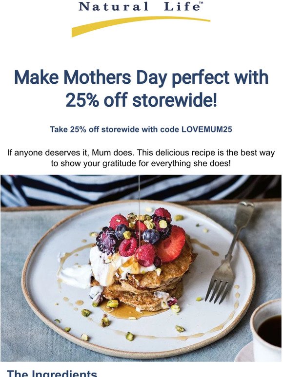 💝Make mum's day! Take 25% off storewide