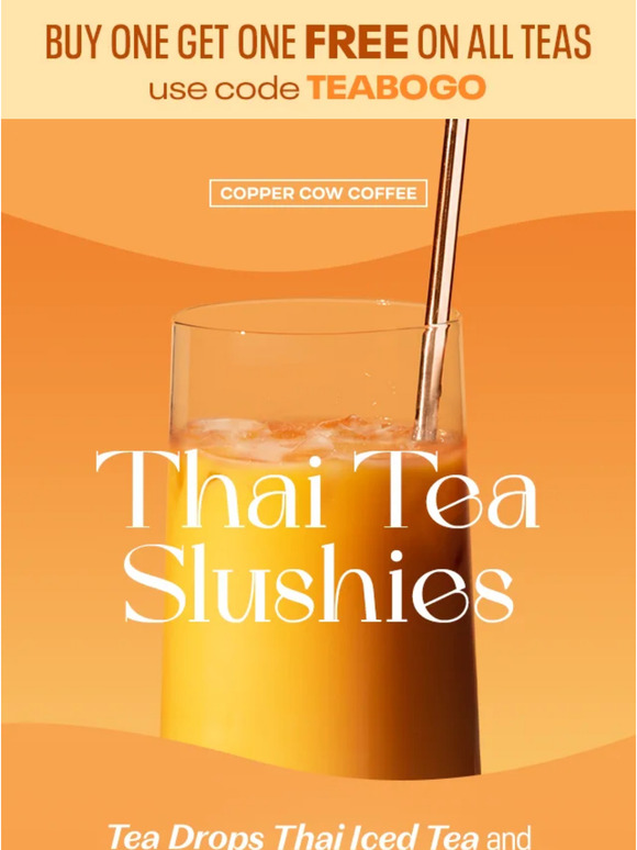 Copper Cow Coffee Let’s make Thai Tea Slushies Milled