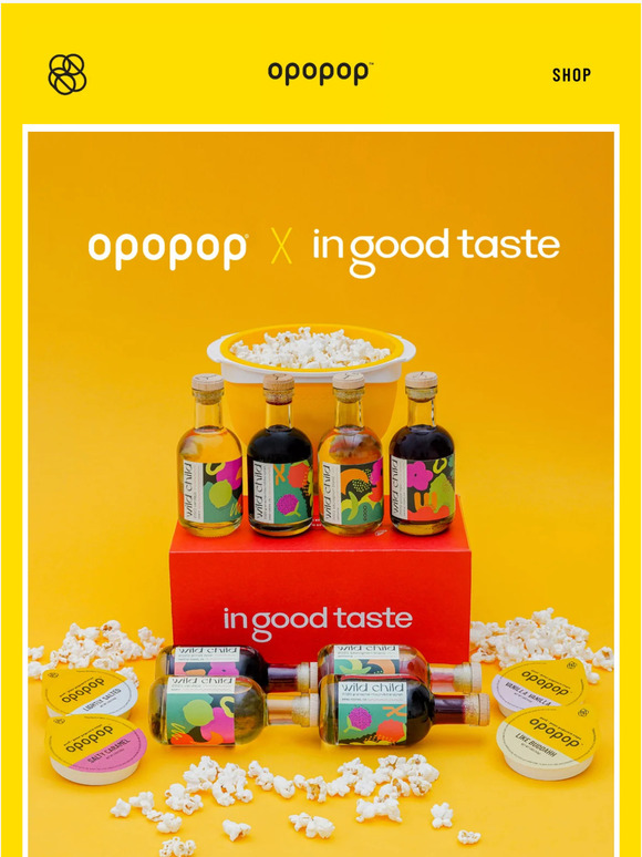 Opopop Popcorn + Wine = The Ultimate Combo Milled