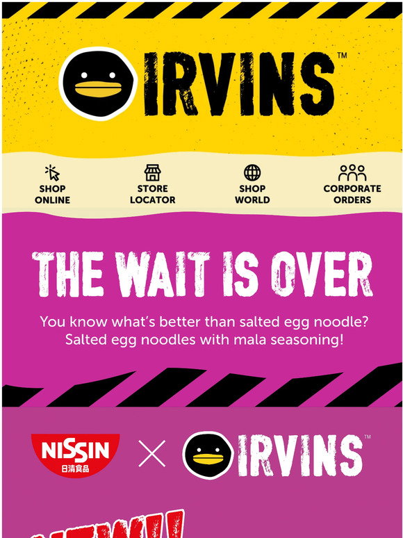 Irvins: 🔥 Introducing the NEW NISSIN X IRVINS Mala Salted Egg Instant ...