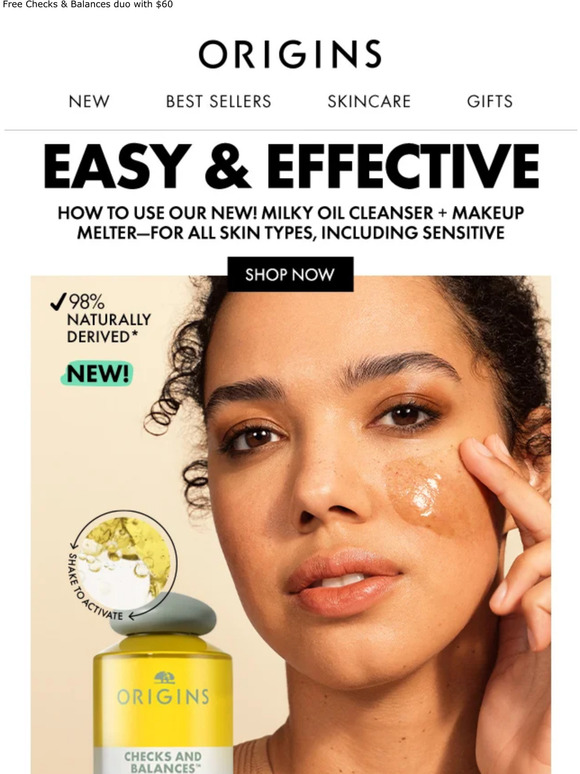 Origins How To Use Our NEW Milky Oil Cleanser Milled