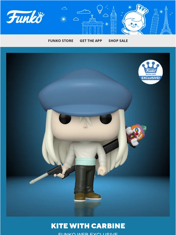 Funko New Exclusive Hunter x Hunter Kite with Carbine Milled