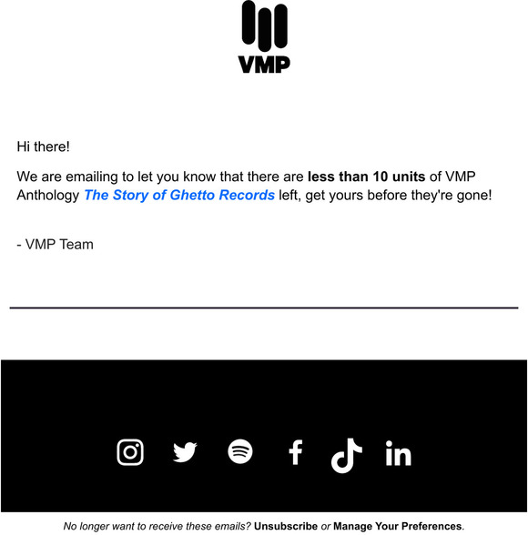 Don't miss out on VMP Anthology: The Story of Ghetto Records