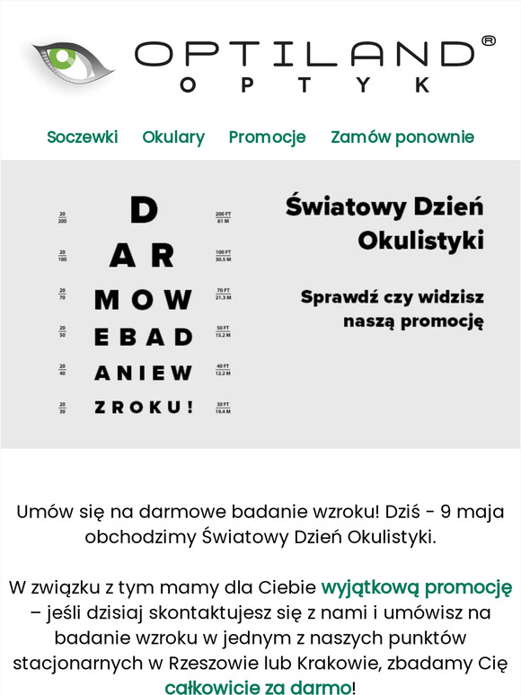 Darmowe badanie wzroku🤩