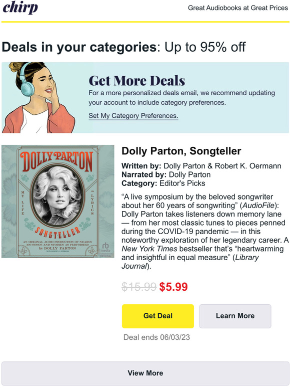 Our favorite audiobook deals for Tuesday