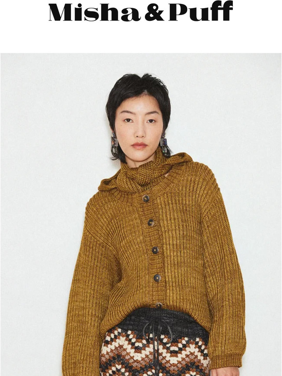 贈る結婚祝いMishaPuff Obscura Scout Sweater