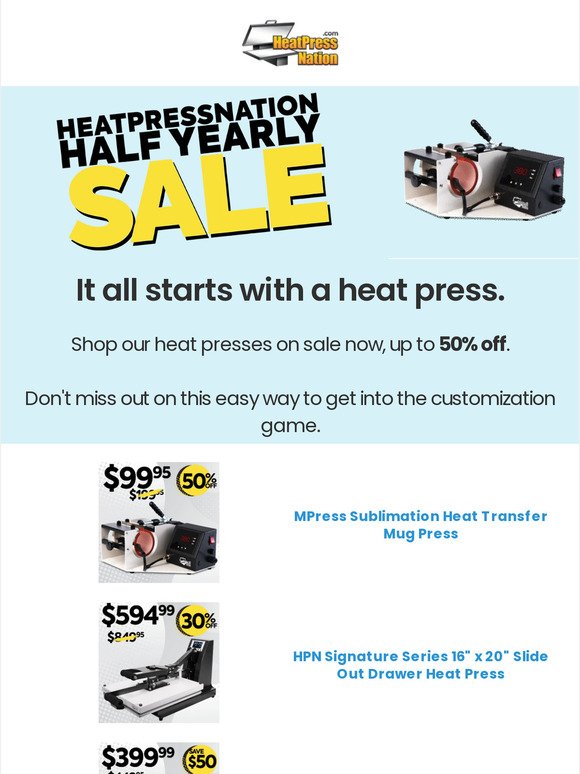heat press nation: We've Given You Early Access to Black Friday