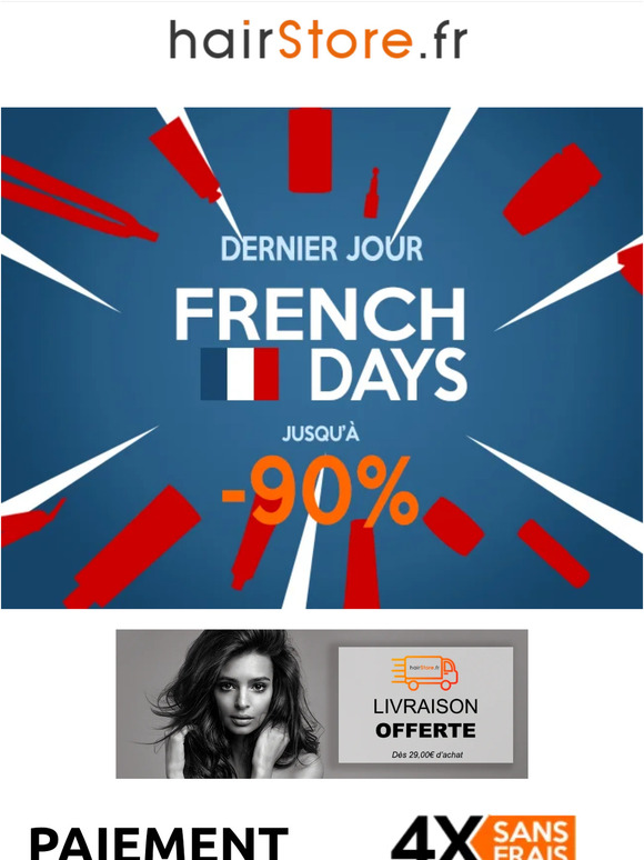 French Days ⏱️ -90% DERNIER JOUR !