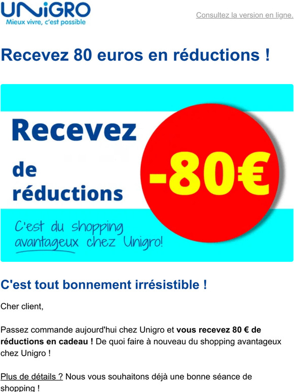 80 euros pour vous