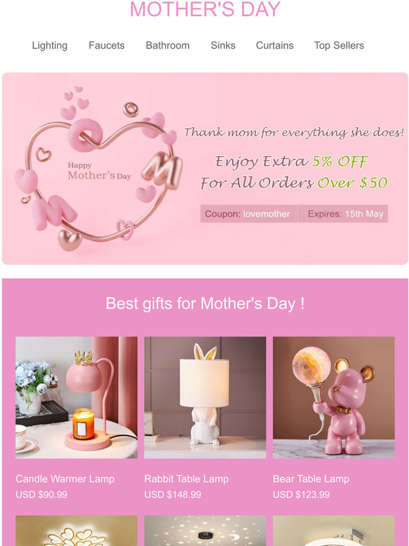 [HomeLava] Best gifts for Mother's Day!