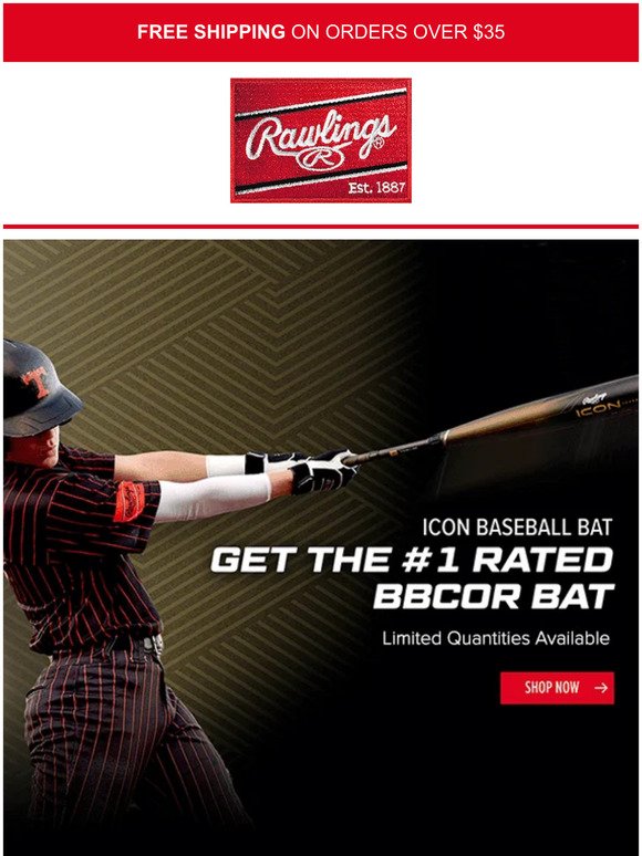 Rawlings Get Your Icon BBCOR Quick! Milled