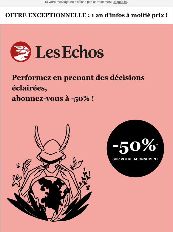 Les Echos Durée limitée Profitez de 50 de réduction sur votre abonnement. Milled