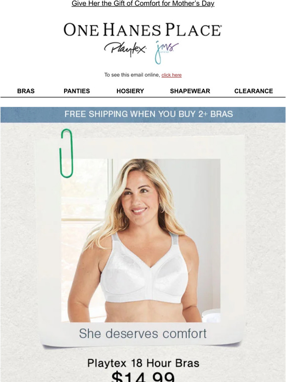 She Deserves Playtex 18 Hour Bras $14.99