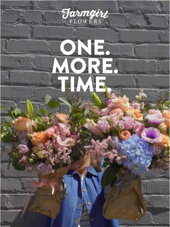 Farmgirl Flowers take 20 off take two! Milled