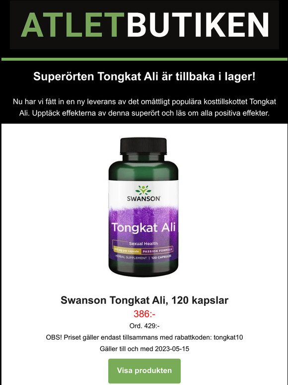 Superheta 🔥 Tongkat Ali åter i lager